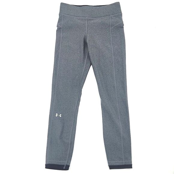 Under Armor Compression Heat Gear Leggings Extra Small XS Gray Athletic Pull On - Picture 1 of 7